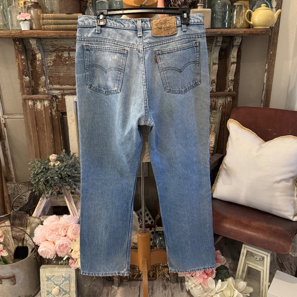VINTAGE 517 LEVI'S ORANGE TAB JEANS | 80'S | DISTRESSING | 33X31 - Picture 1 of 14